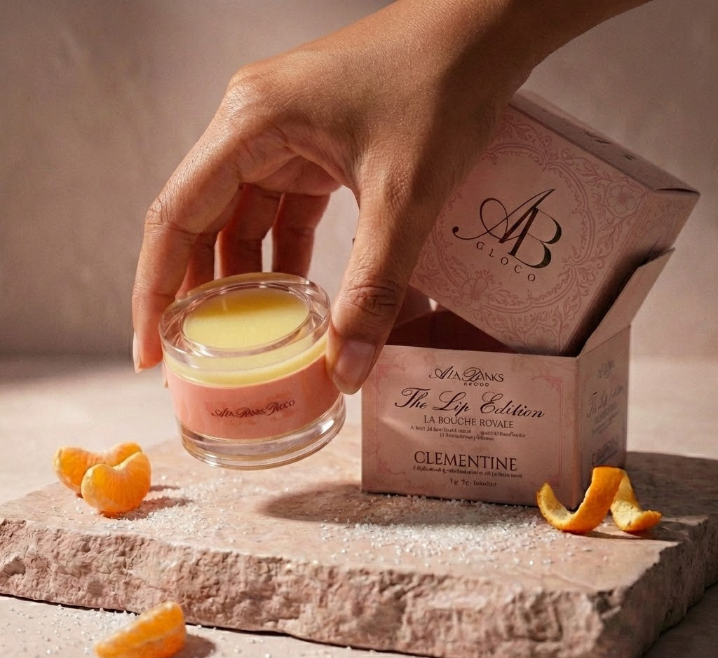 CLEMENTINE VEIL A Two-in-One Lip Scrub & Balm